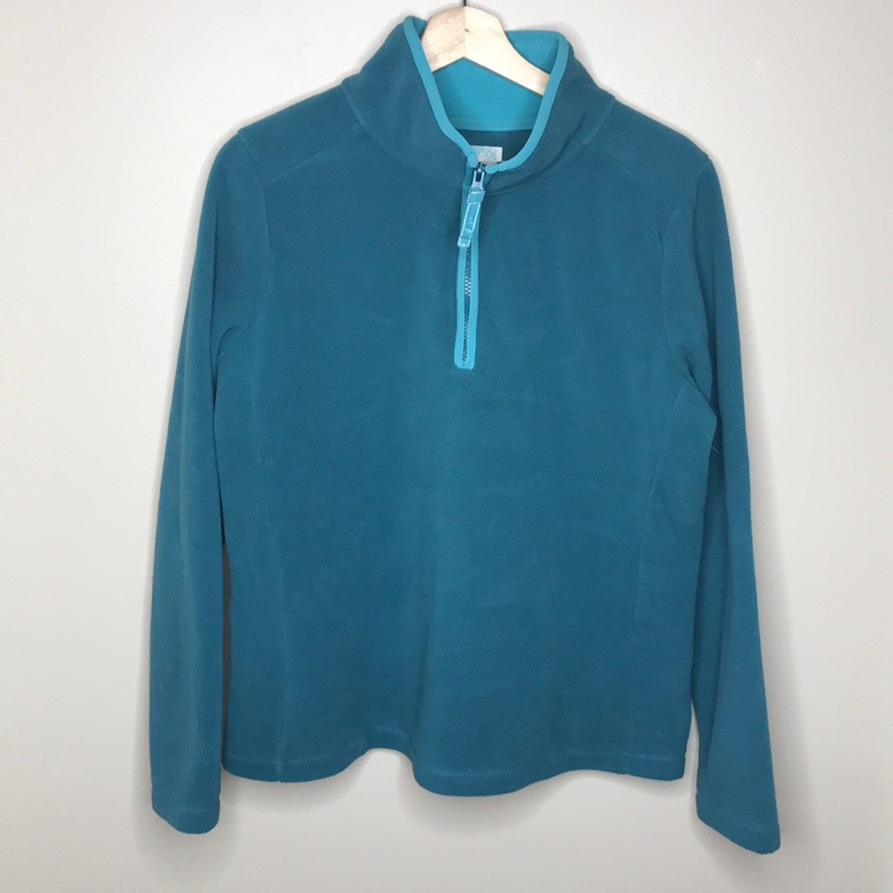 OLD NAVY Half Zip Fleece Pullover in Teal Sz Large